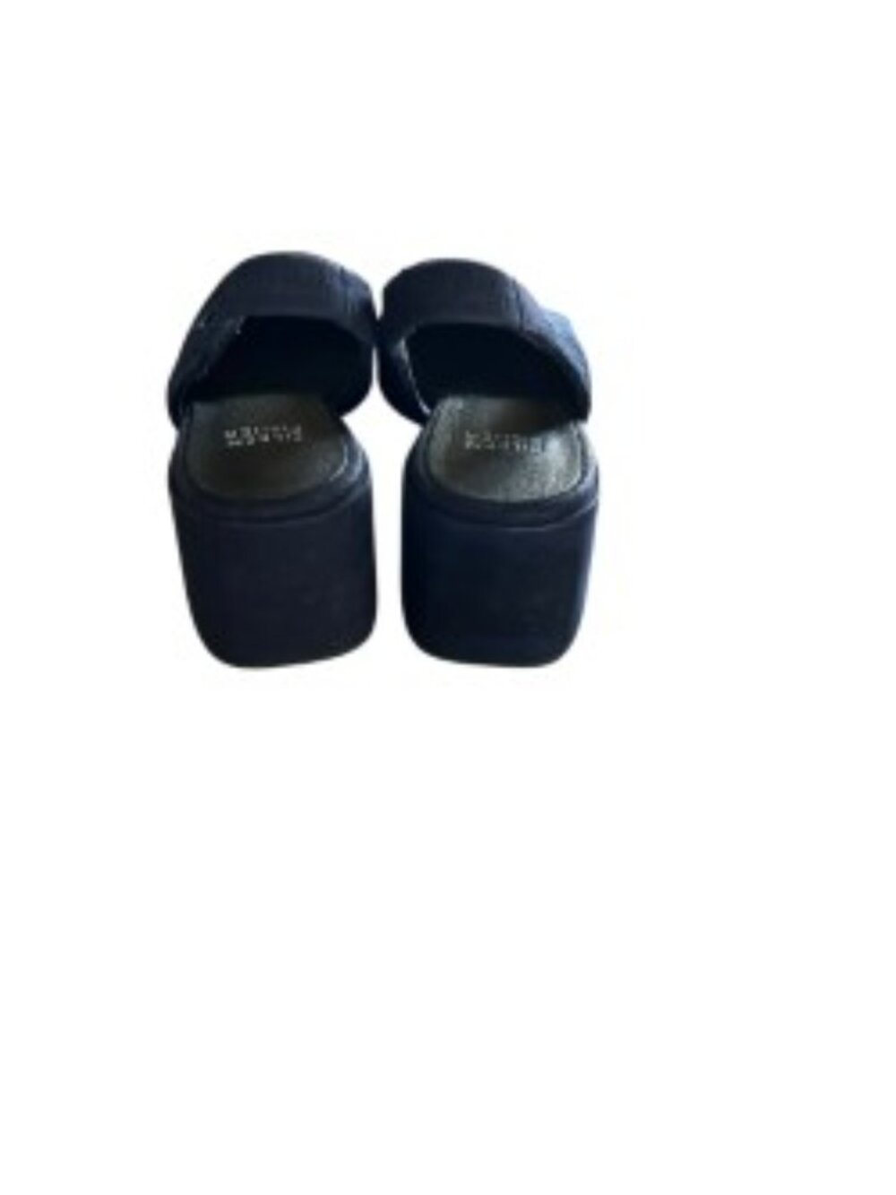 Eileen Fisher Navy Knit Slingback Pumps 7 - Picture 4 of 8